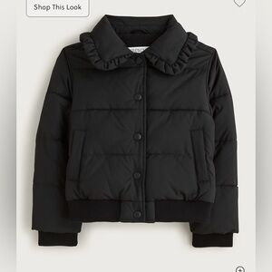 J.Crew Girls' ruffle-collar puffer jacket with PrimaLoft®